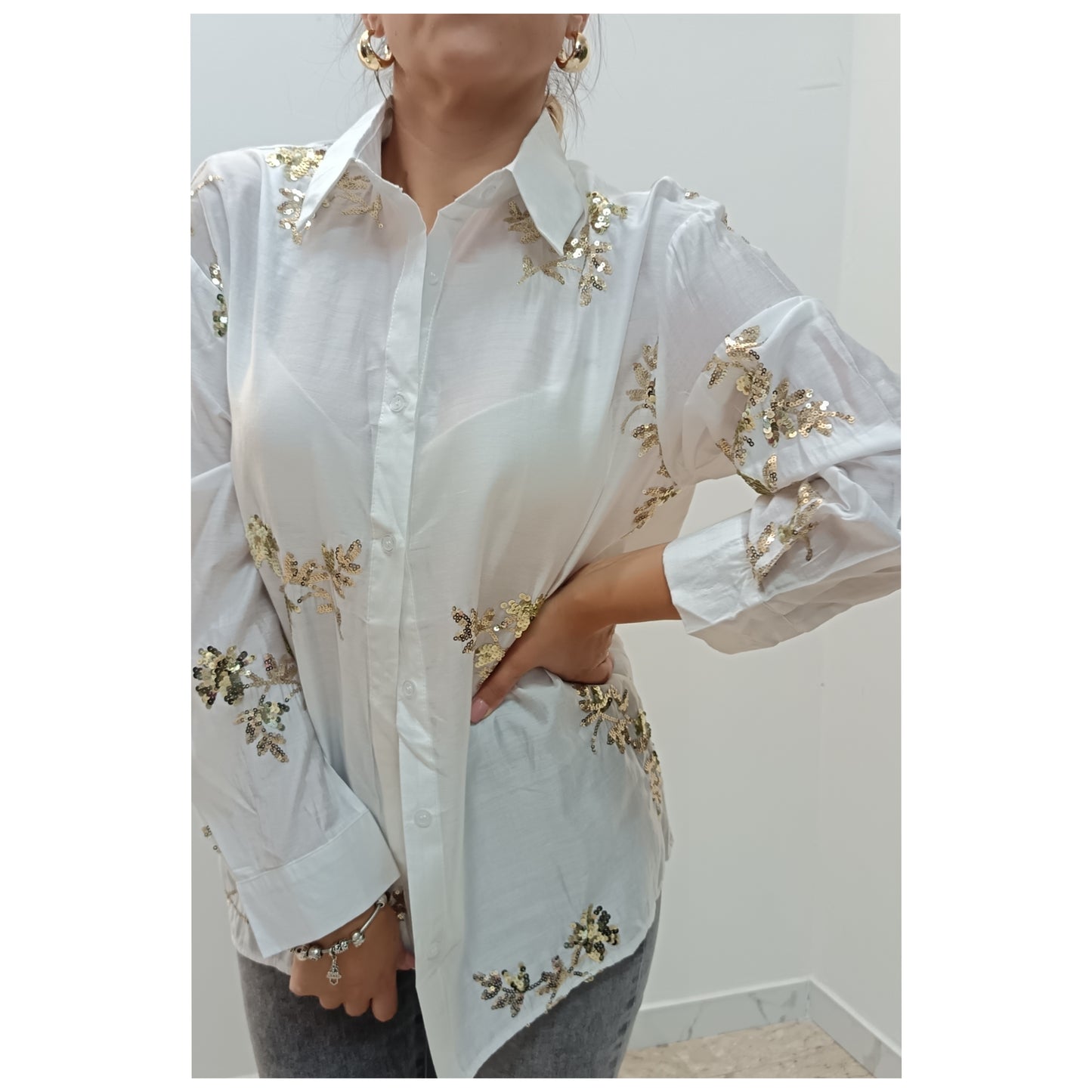 CAMICIA DESY IN PAIETTE