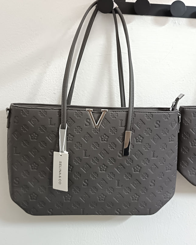 BORSA VICTORY GRIGIO