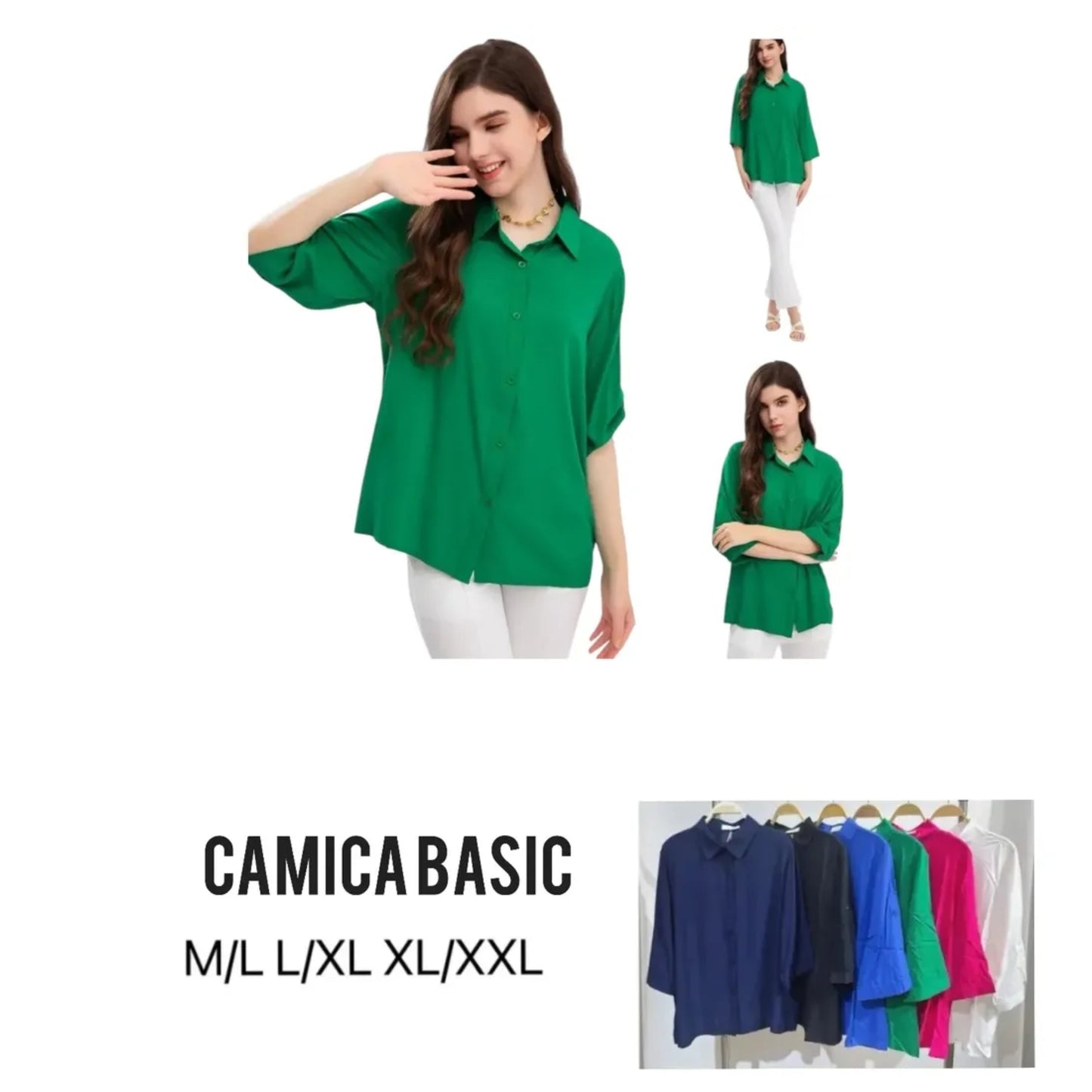 CAMICIA BASIC COLORATA
