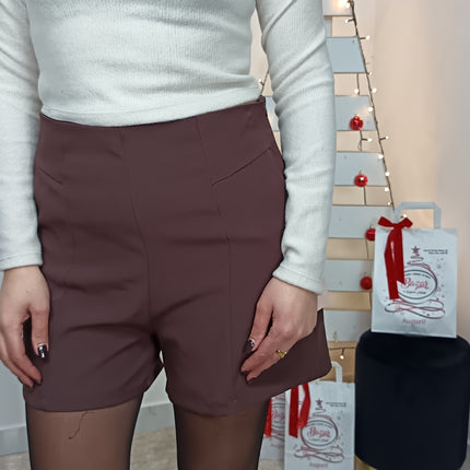 SHORTS MARRONE