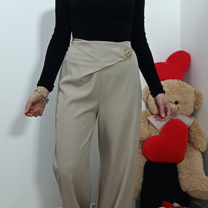 PANTALONI SOLE BEIGE