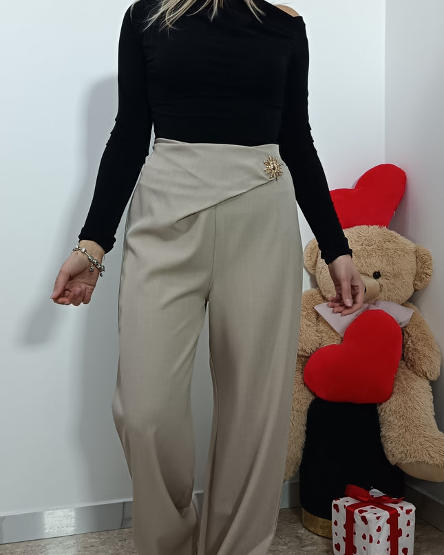 PANTALONI SOLE BEIGE