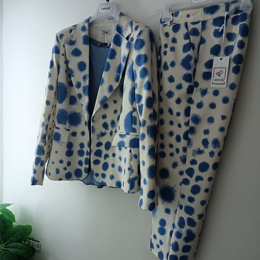 TAILLEUR A FANTASIA MACCHIA COMPLETO DI SOTTO GIACCA XL