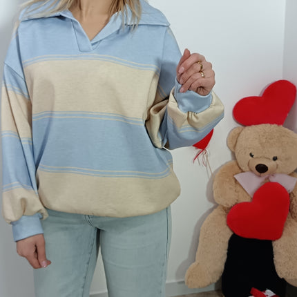 FELPA ZURIGO AZZURRA