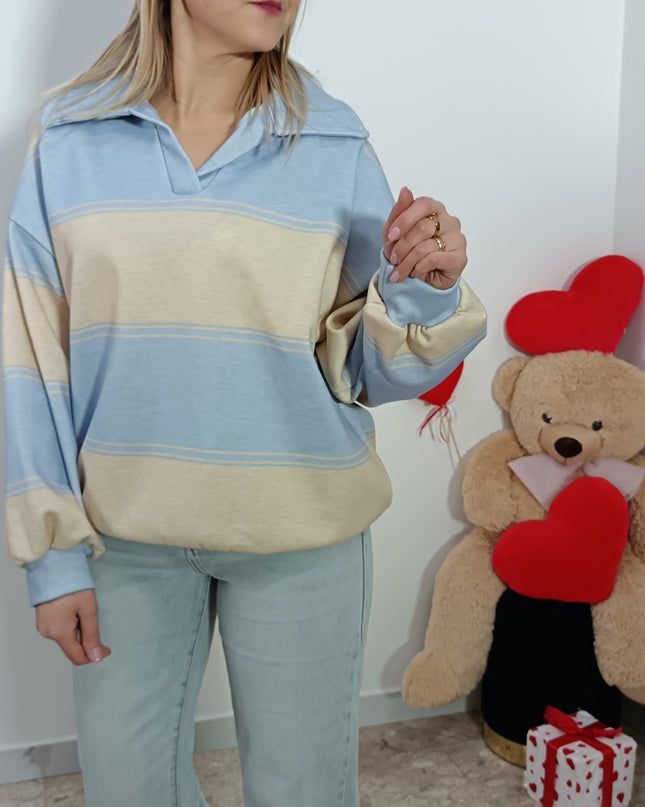 FELPA ZURIGO AZZURRA