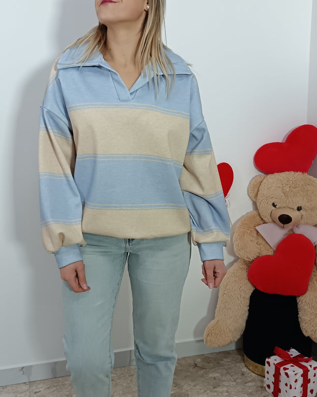 FELPA ZURIGO AZZURRA