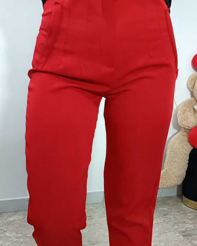 PANTALONI MODELLO ZARA ROSSO
