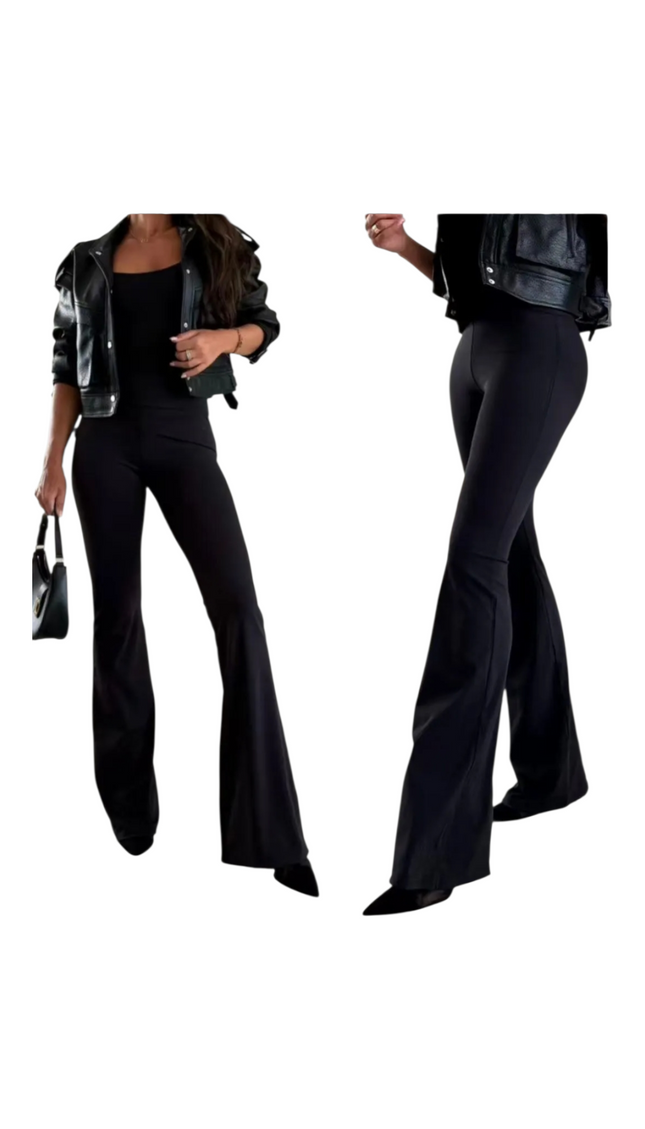 PANTALONI ZAMPA NERO