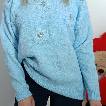 MAGLIA FLOOR AZZURRA