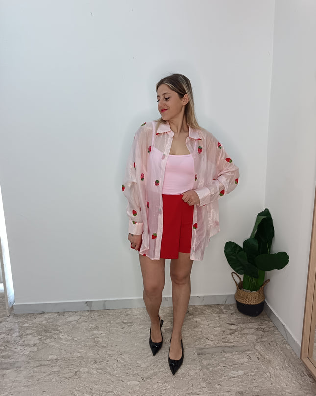 CAMICIA FRAGOLA ROSA