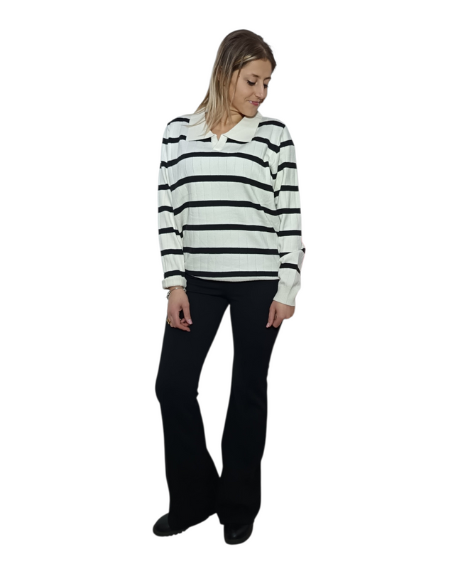 PANTALONI ZAMPA NERO