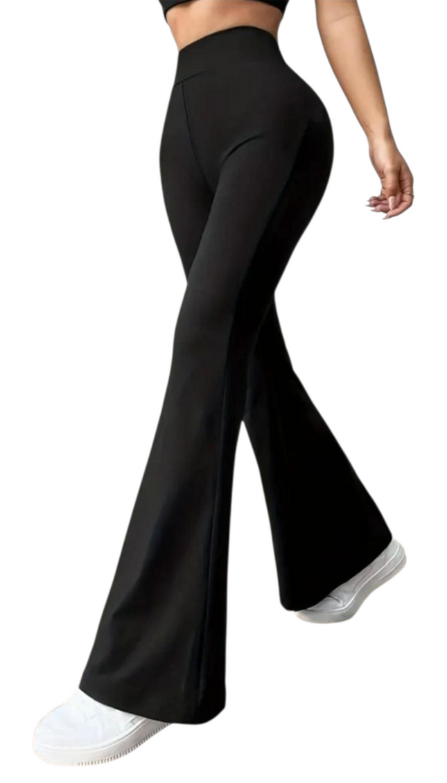 PANTALONI ZAMPA NERO