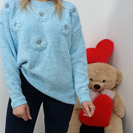 MAGLIA FLOOR AZZURRA