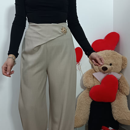 PANTALONI SOLE BEIGE