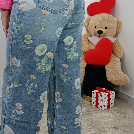 JEANS FLOREALE