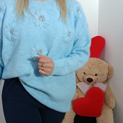 MAGLIA FLOOR AZZURRA