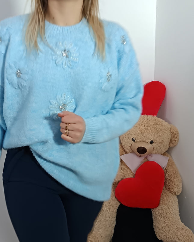 MAGLIA FLOOR AZZURRA