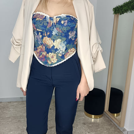 PANTALONI MODELLO ZARA BLU NOTTE